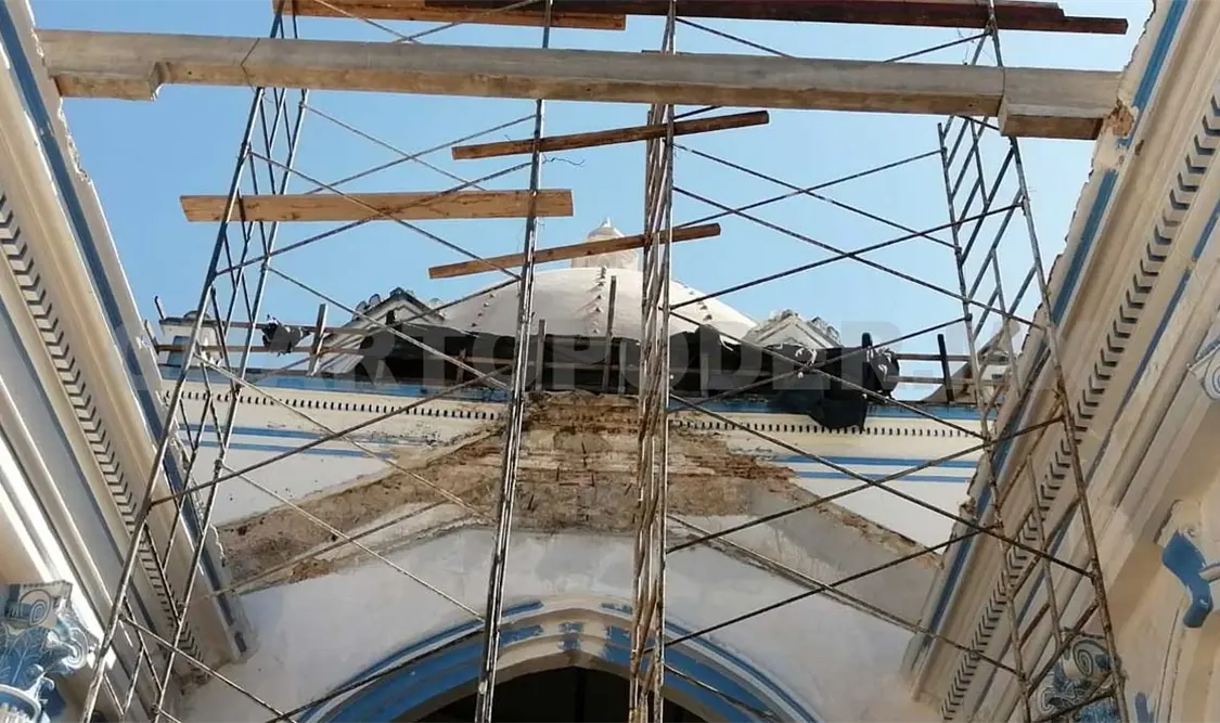 Suspenden trabajos en el templo de Santa Lucía en SCLC