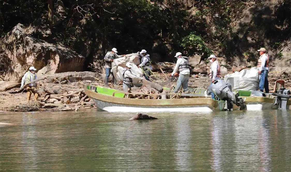 Siguen acciones para sanear el Cañón del Sumidero