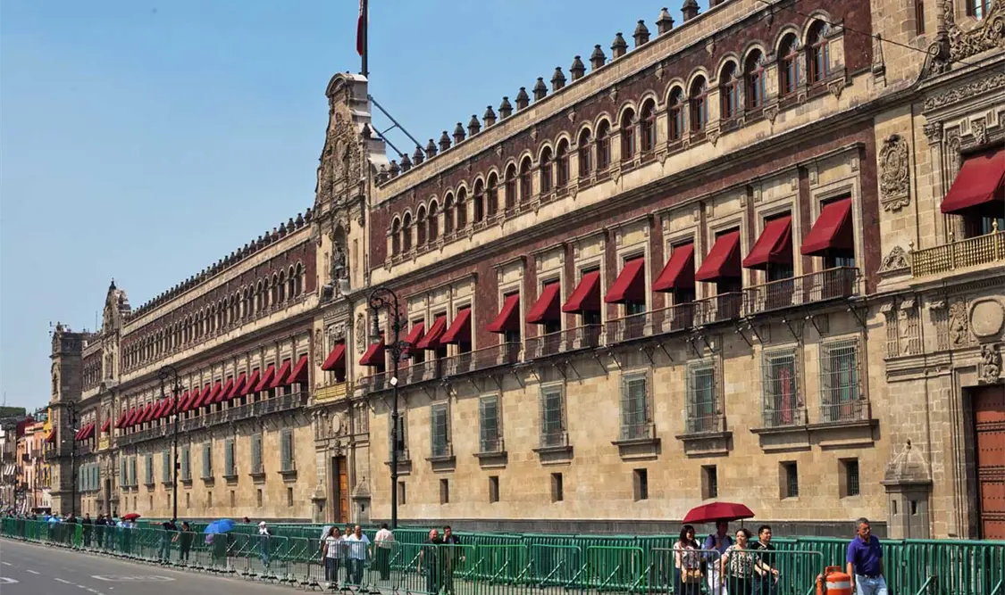 El Gobierno Federal clasificó como “información reservada” los planos arquitectónicos de Palacio Nacional. Cortesía