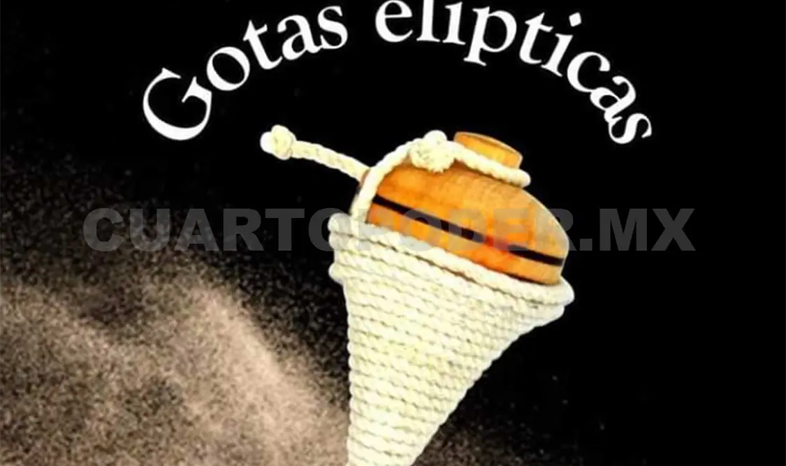 Gotas elípticas forman un libro de cuentos