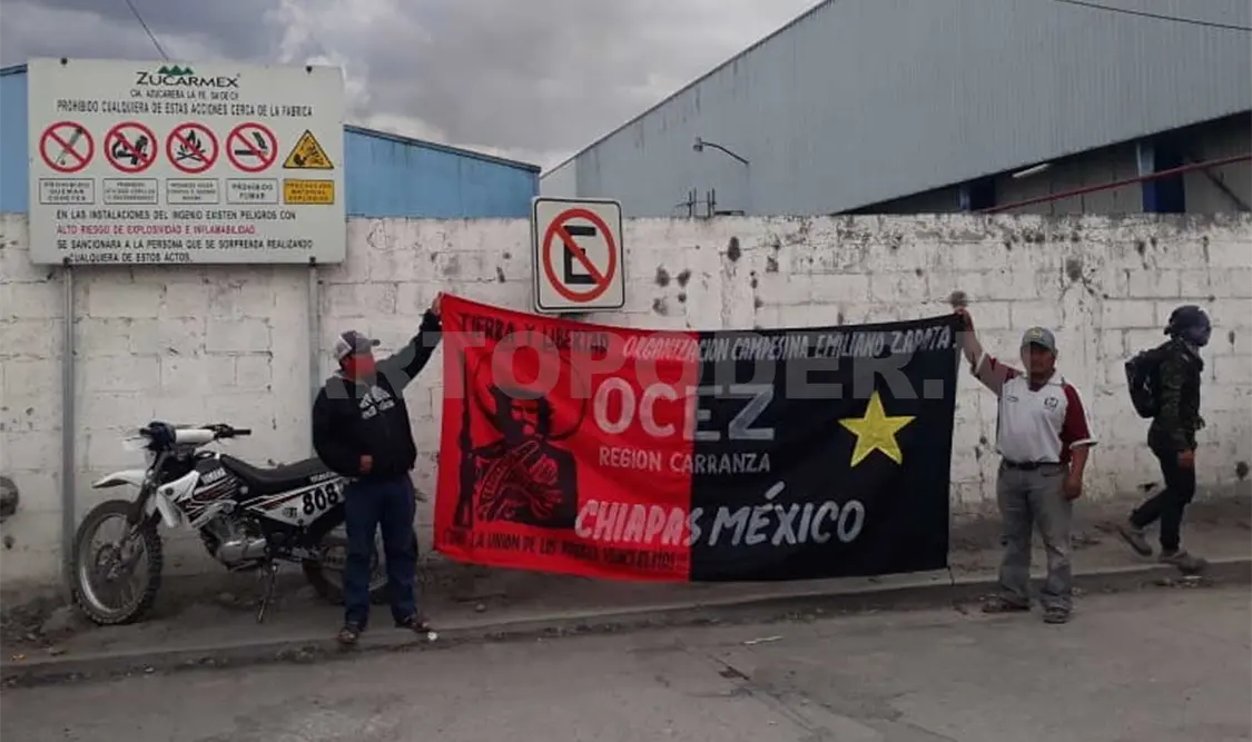 Miembros de la OCEZ toman dos gasolineras
