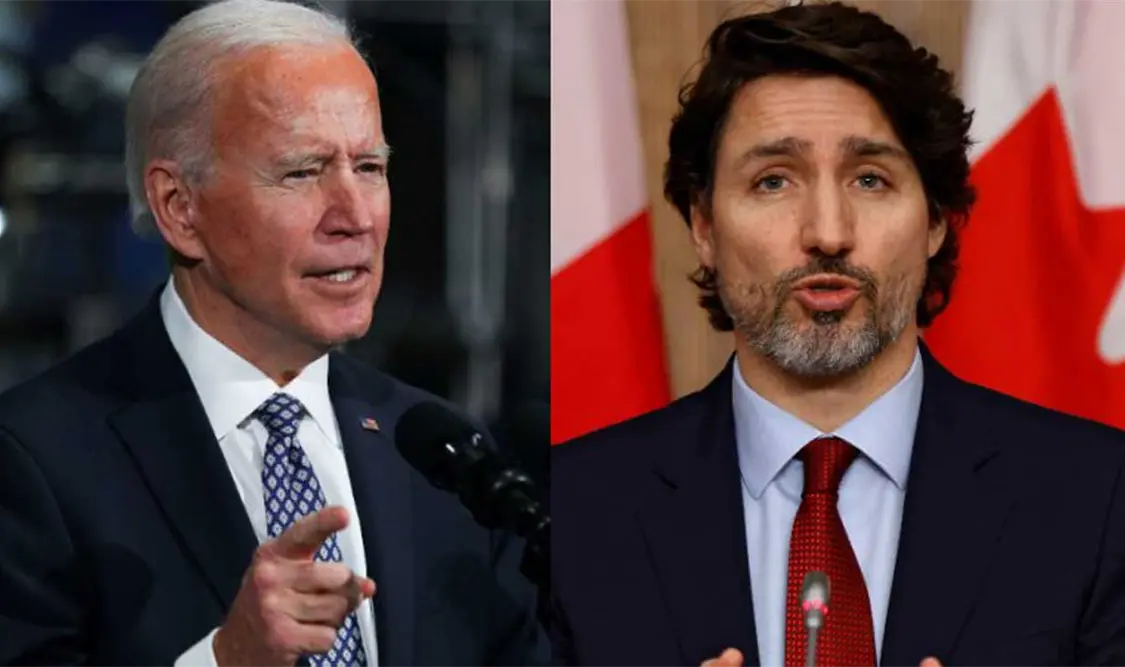 Joe Biden y Justin Trudeau buscarán estrechar la asociación entre ambos países. Cortesía