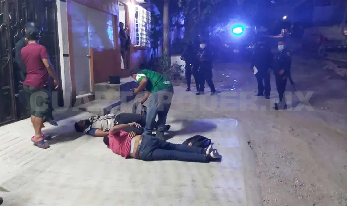 Cuando caminaban sobre el bulevar Circuito Las Casas Poniente y esquina con la calle Tepoztlán, fueron atacados por los desconocidos. Ulises López / CP