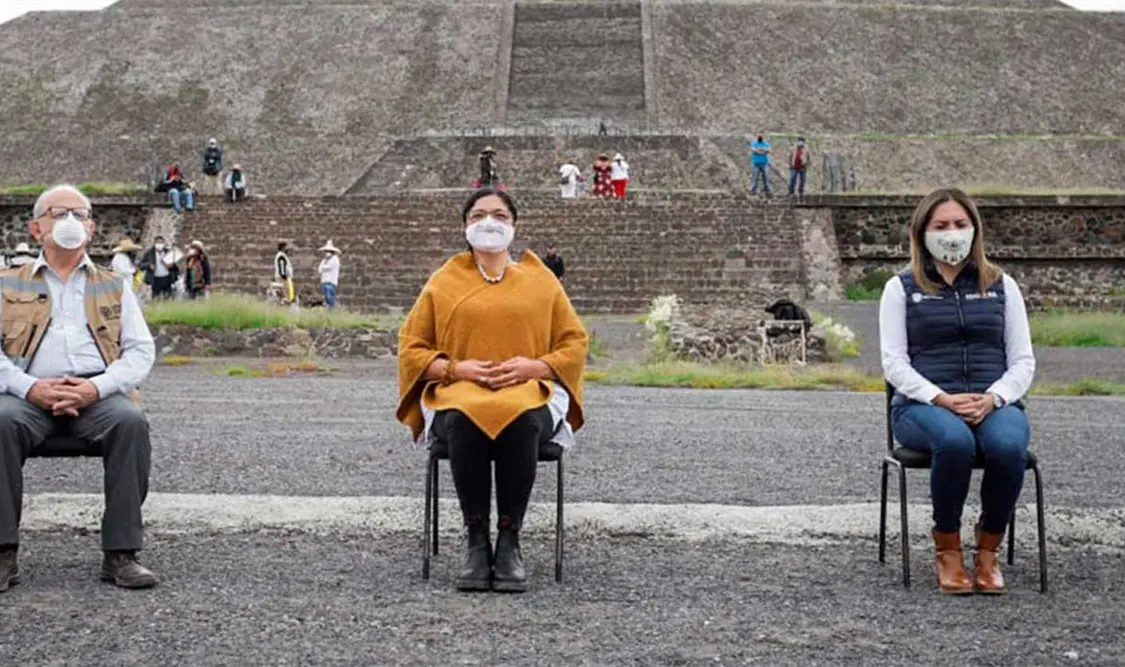 La Secretaría de Cultura del gobierno de México y el INAH informaron que solo podrán visitarse las áreas abiertas. Cortesía