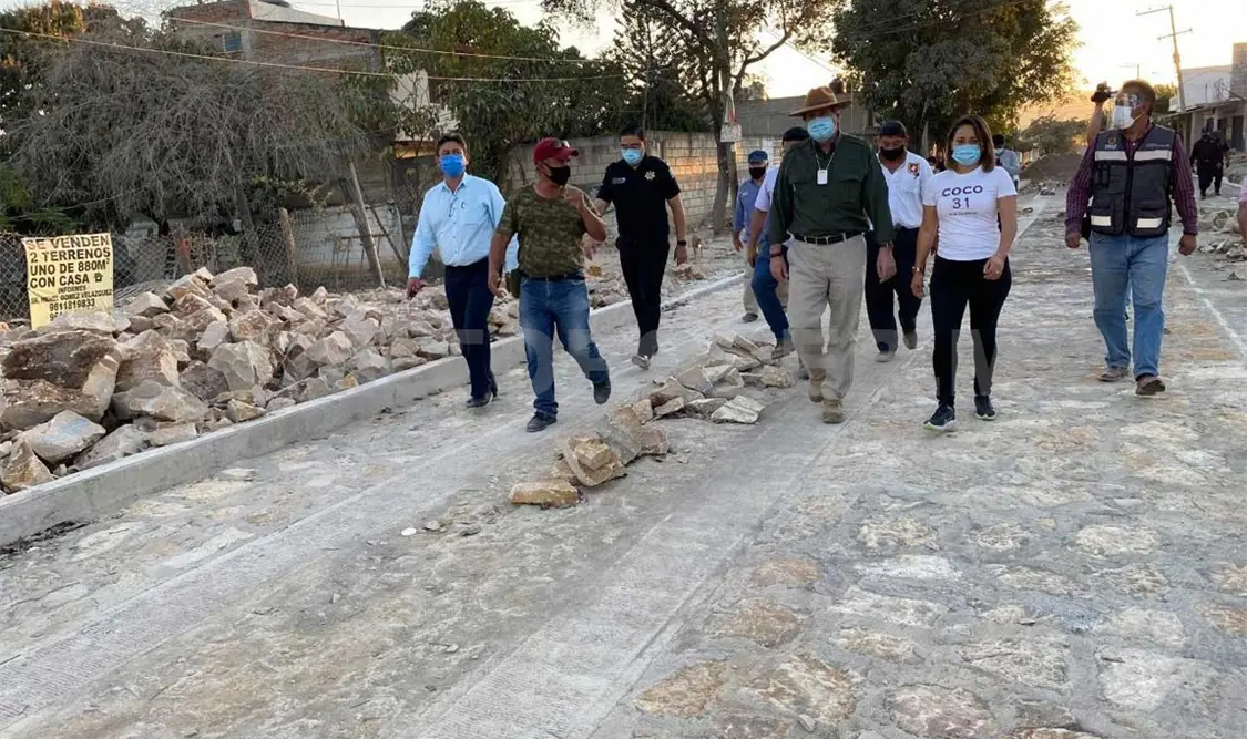 Supervisa edil avances de obras en San José Terán