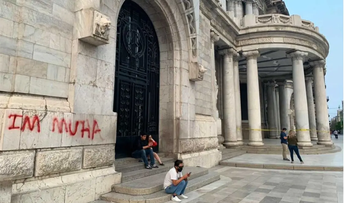 La pinta se hizo el domingo 28 de febrero. Cortesía