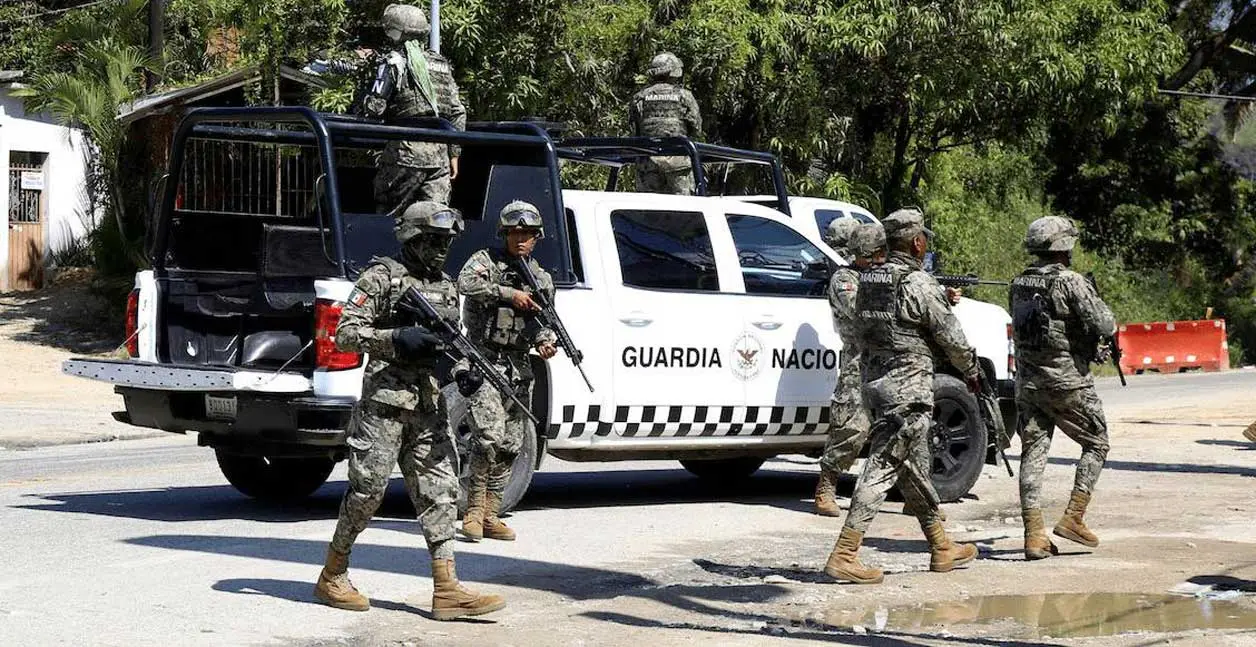 Al ser alcanzados, los sujetos armados dispararon contra el convoy de fuerzas armadas. Cortesía