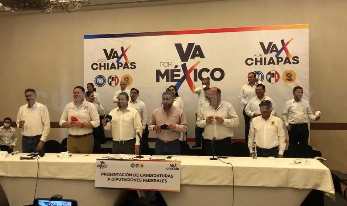 Presentan a candidatos de coalición “Va Por México”