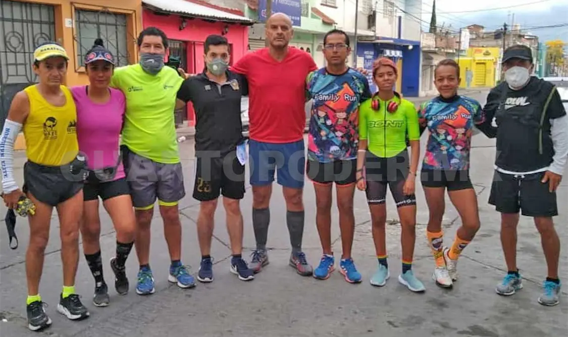 Sumaron kilómetros por buena causa