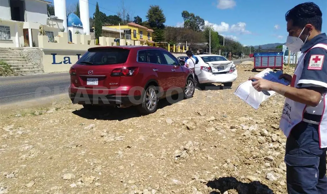 Un lesionado en accidente carretero entre particulares