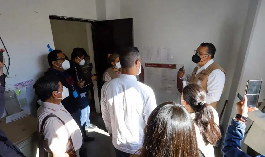 La visita de García Hernández a Oaxaca se da luego de una serie de protestas. Cortesía