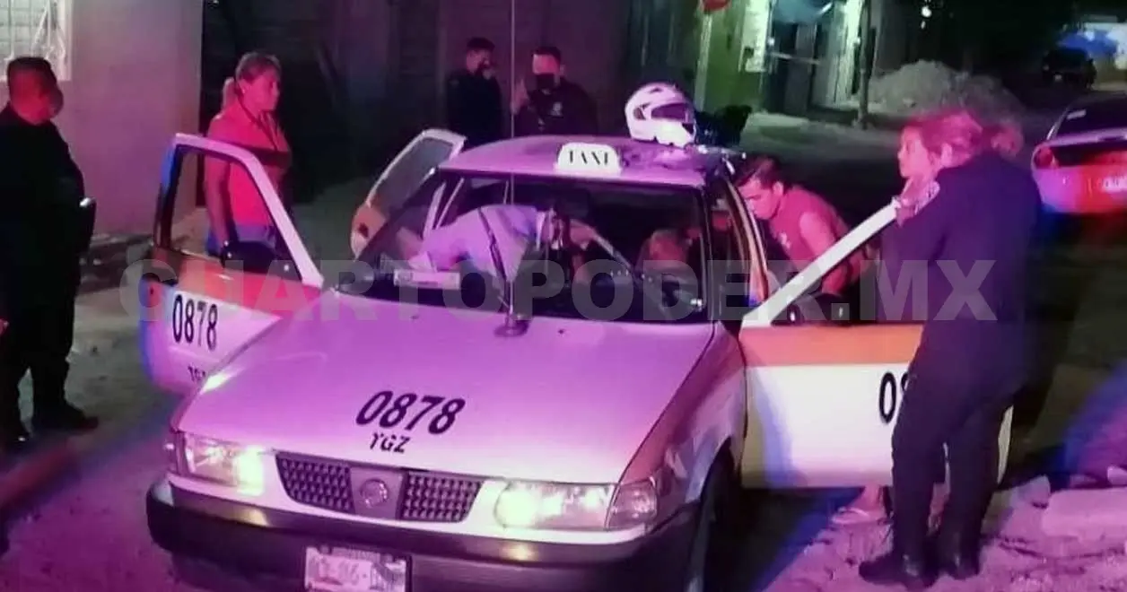 Balean a taxista en intento de asalto
