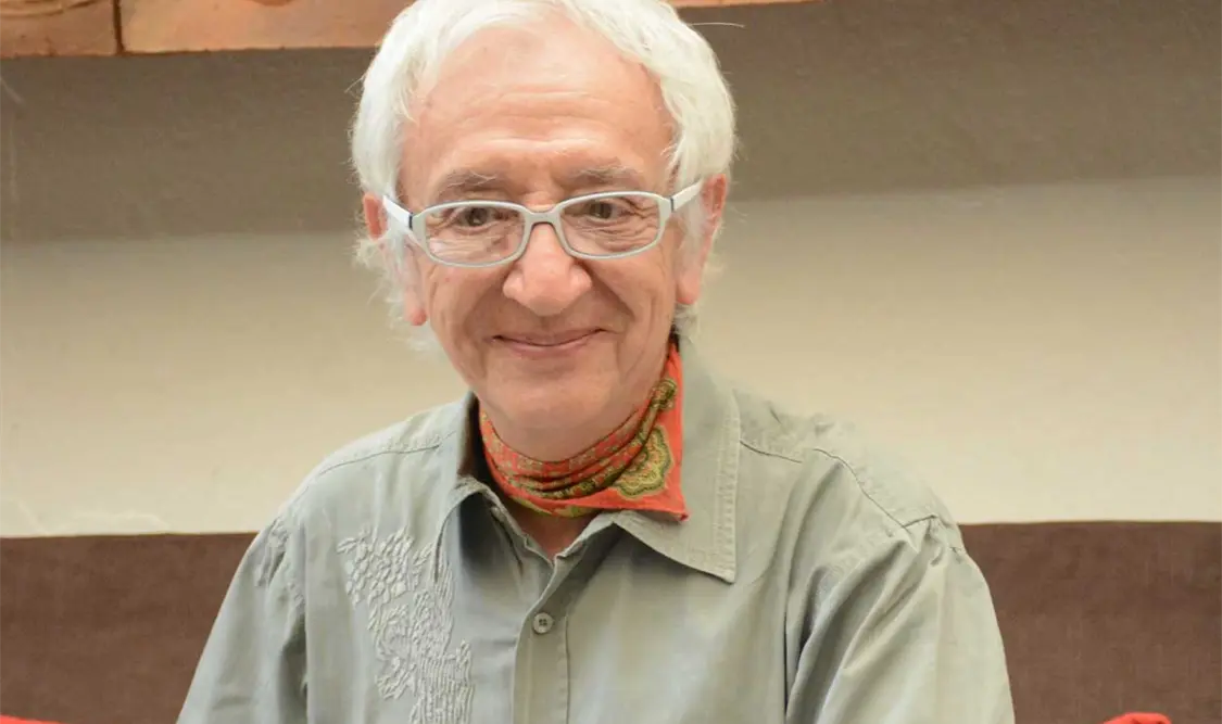 El actor y director escénico, en una conferencia en el Museo del Café de Chiapas. Cortesía