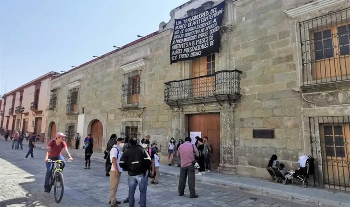 El sábado, uno de los trabajadores fue desalojado con violencia. Cortesía
