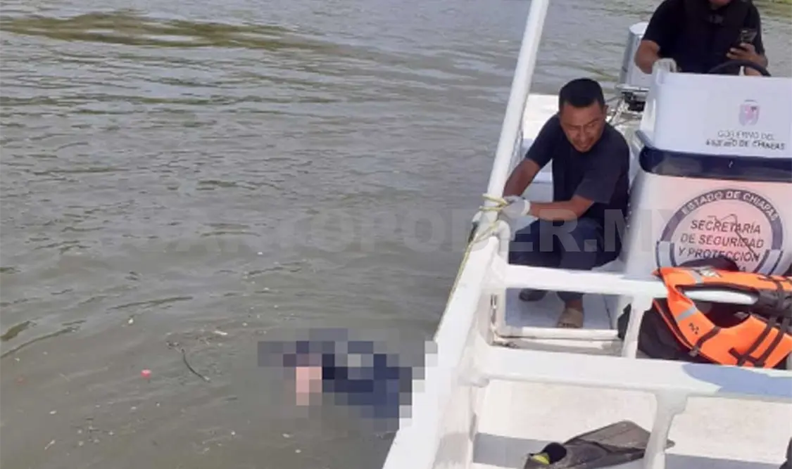 Hallan cuerpo de joven flotando en el río Grijalva