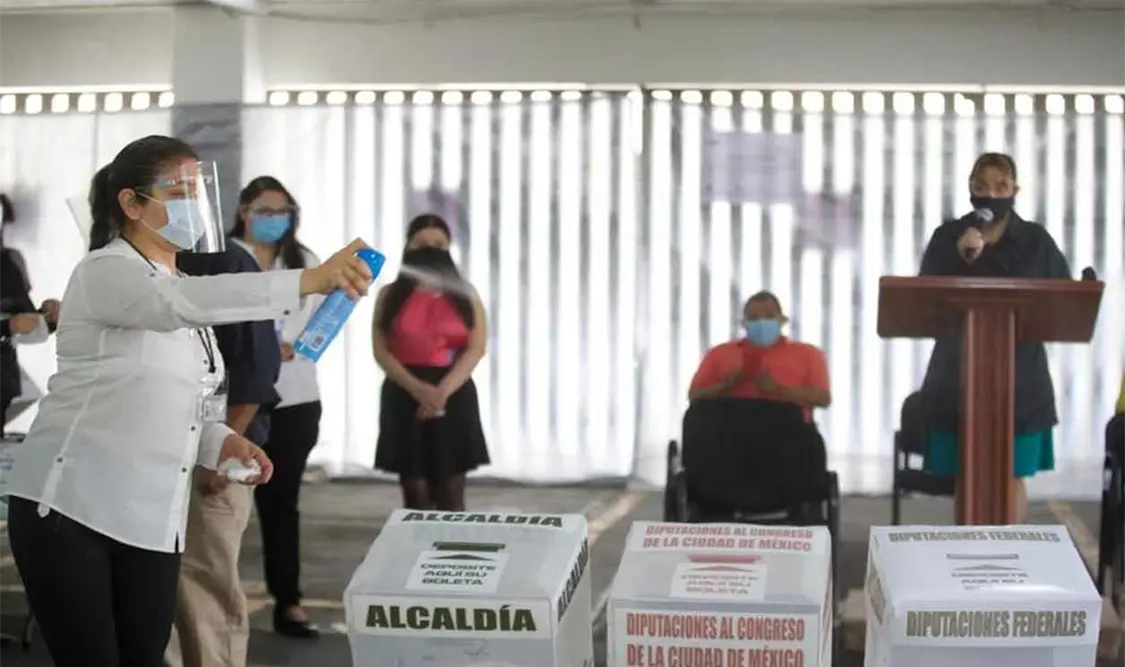 INE realiza simulacro de votación