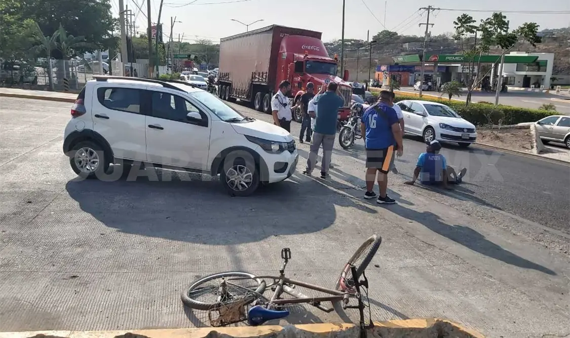Atropellan a ciclista en la vía Tuxtla-Chiapa