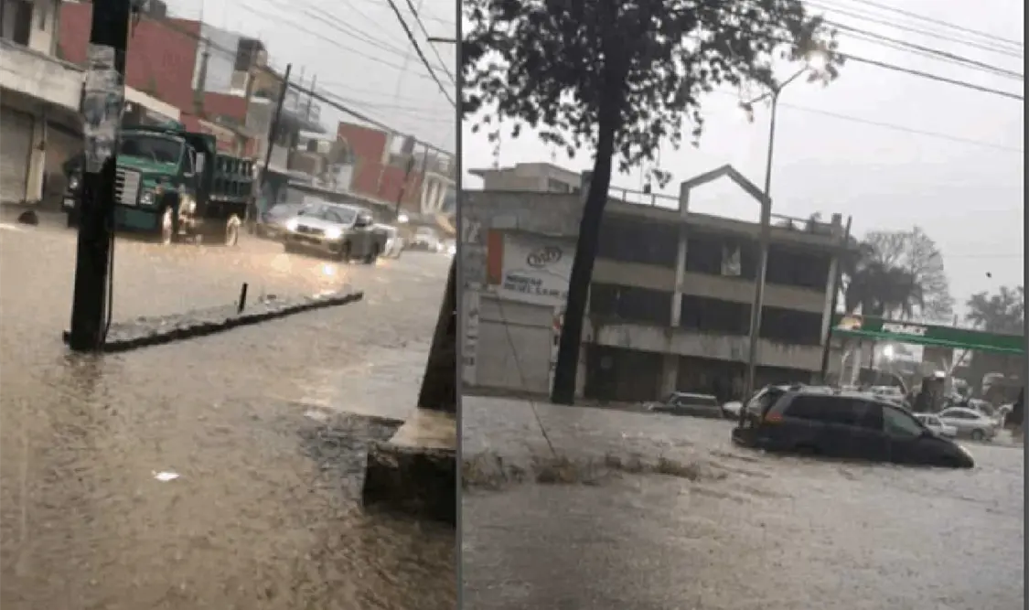 Las intensas lluvias dejaron afectaciones en al menos cuatro municipios. Cortesía