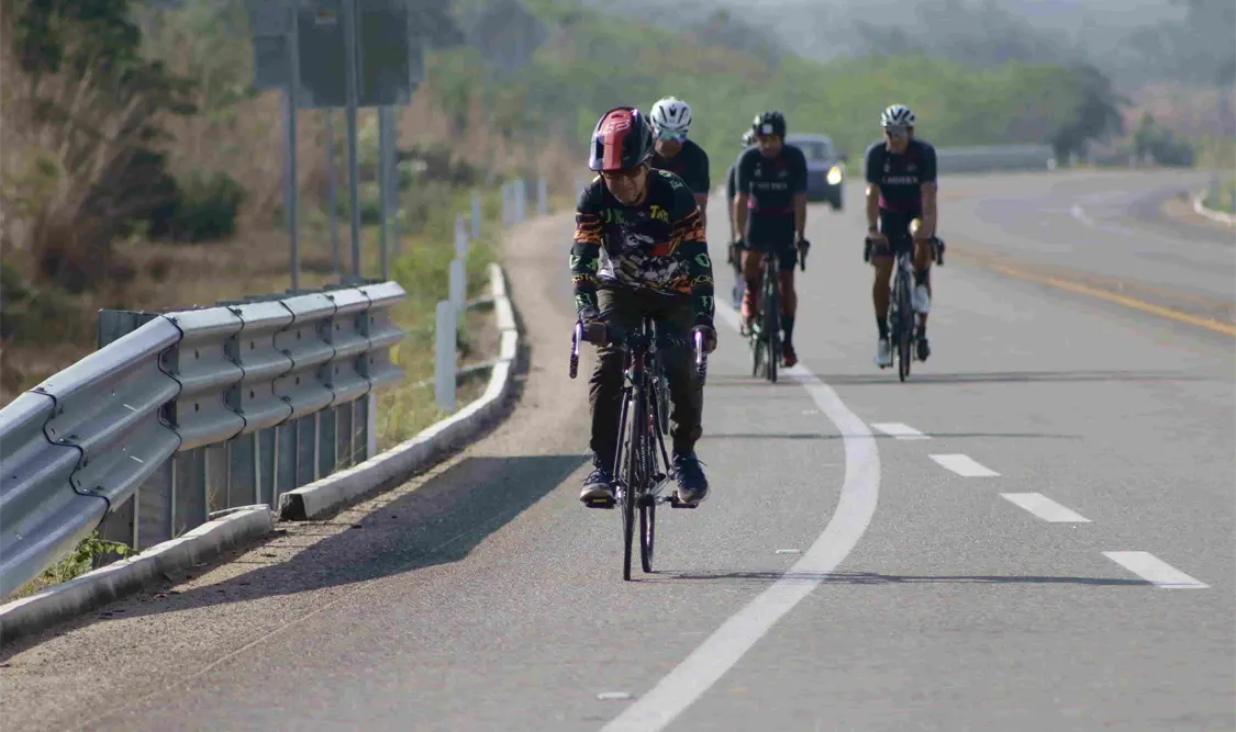 Entregados al máximo, los ciclistas aceptaron el llamado al evento realizado este fin de semana. Diego Pérez/CP