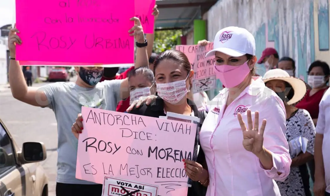 Recibe Rosy Urbina respaldo en colonias