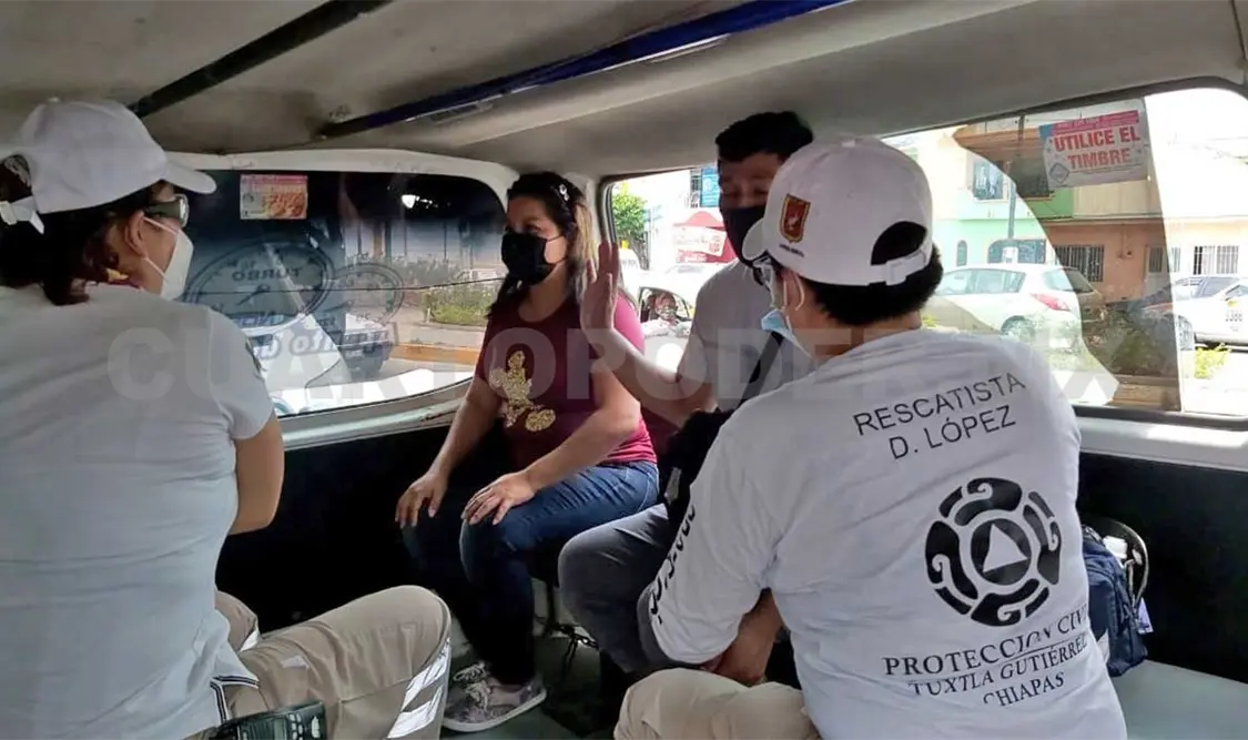 Cinco lesionados en encontronazo