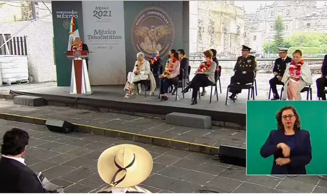 Fotografía del evento celebrado en el Templo Mayor. Cortesía