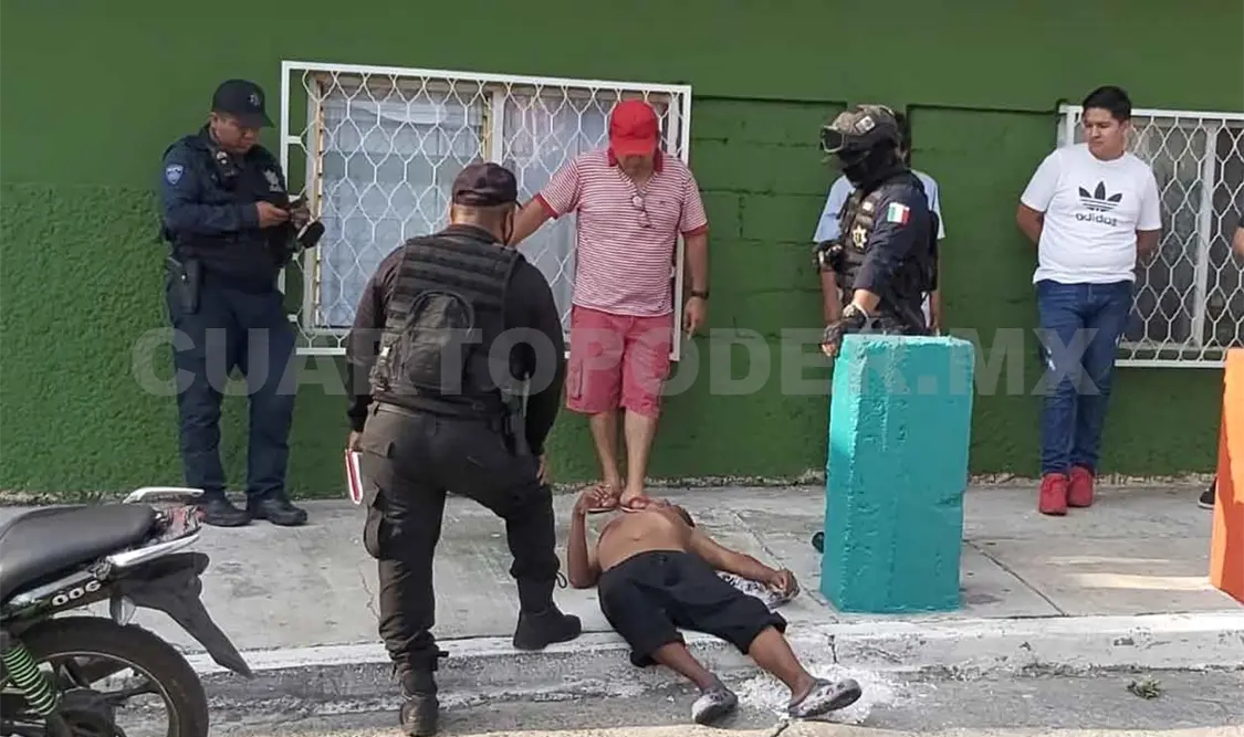 Casi linchan a presunto maleante en San Roque