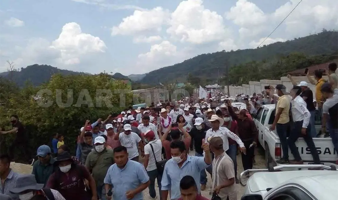 Se enfrentan indígenas tseltales de Morena y PVEM
