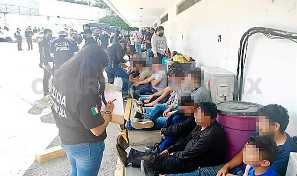 Un total de 95 jóvenes fueron detenidos y ahora se encuentran en El Amate. Cortesía