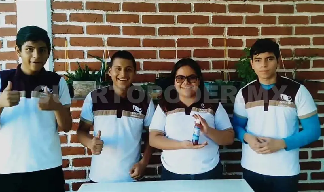 Innovan estudiantes gel antibacterial