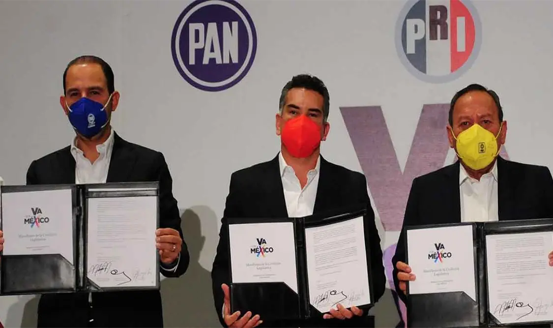PAN, PRI y PRD arman bloque