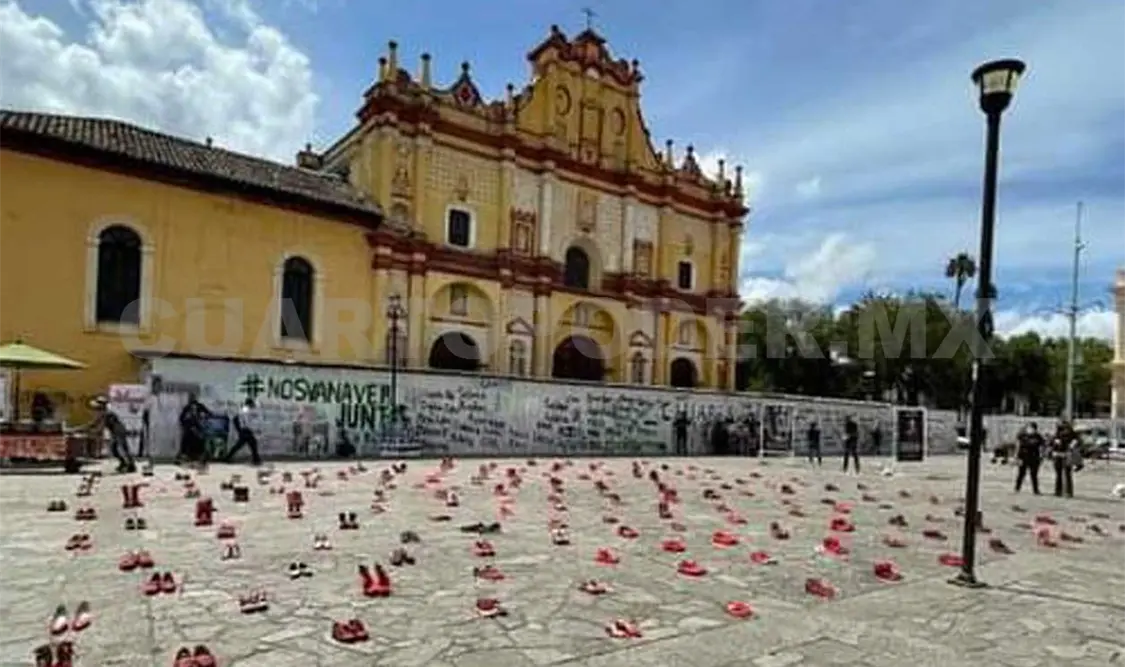 La exposición se realizó este viernes en los espacios de la Plaza de Paz de San Cristóbal de Las Casas. Cortesía