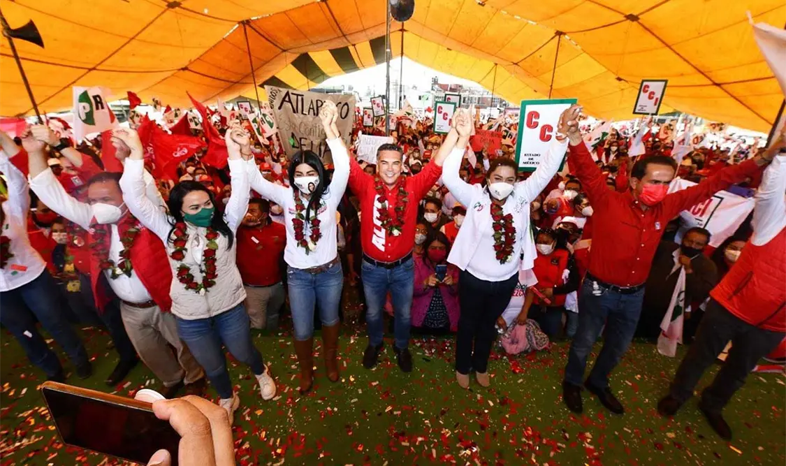 El dirigente nacional atestiguó el compromiso de los candidatos priístas y las muestras de apoyo de la ciudadanía en los cierres de campaña. Cortesía