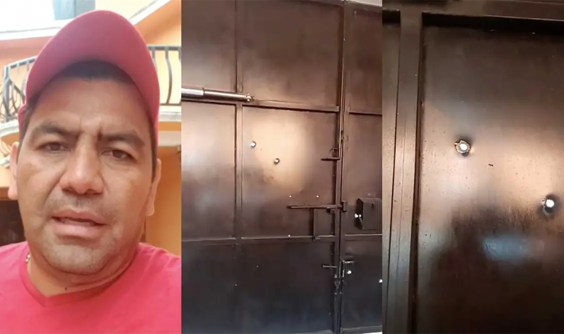 Dos hombres dispararon la noche del viernes contra la casa del candidato a diputado federal del PRI. Cortesía