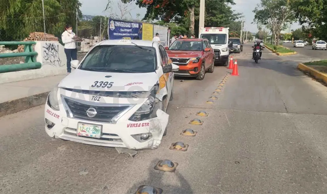 Por falta de precaución provoca carambola