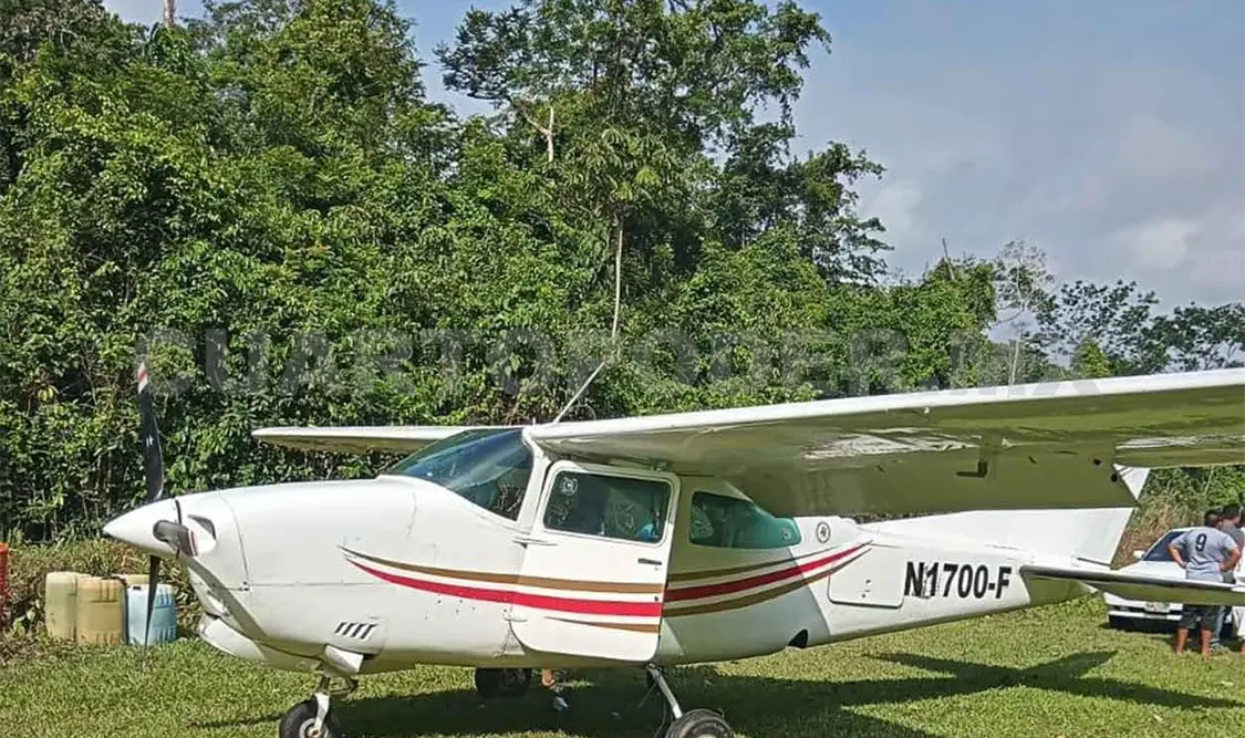 Cae avioneta cargada con droga en Selva Lacandona