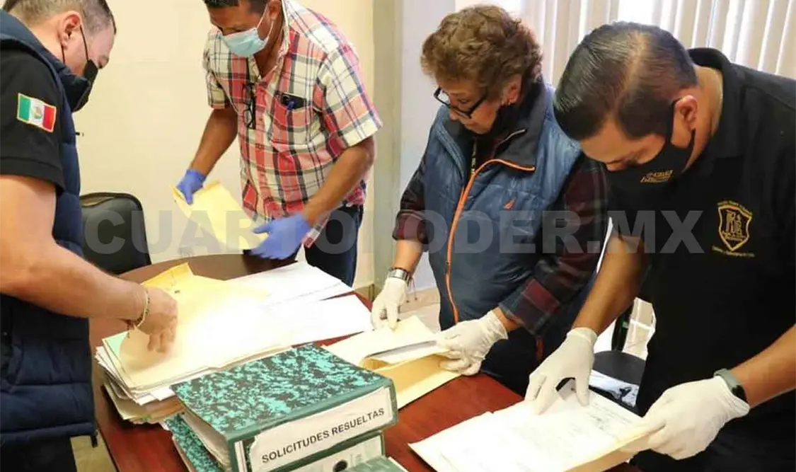 Realizan cateo en presidencia municipal de Simojovel