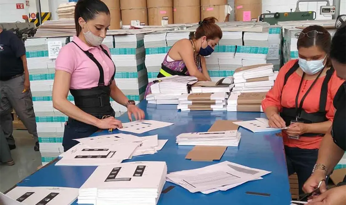 Listas plantillas en braille ante jornada electoral