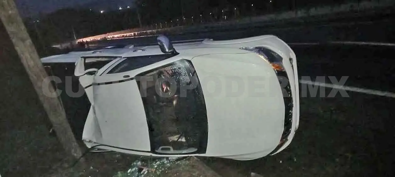 Huehueteco sufre percance a metros de llegar a su casa