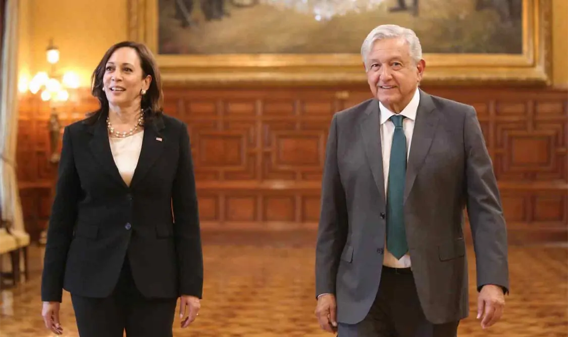 La vicepresidenta de EU, Kamala Harris, y el presidente mexicano, Andrés Manuel López Obrador, acordaron fortalecer la cooperación en materia migratoria, económica y de seguridad. Presidencia