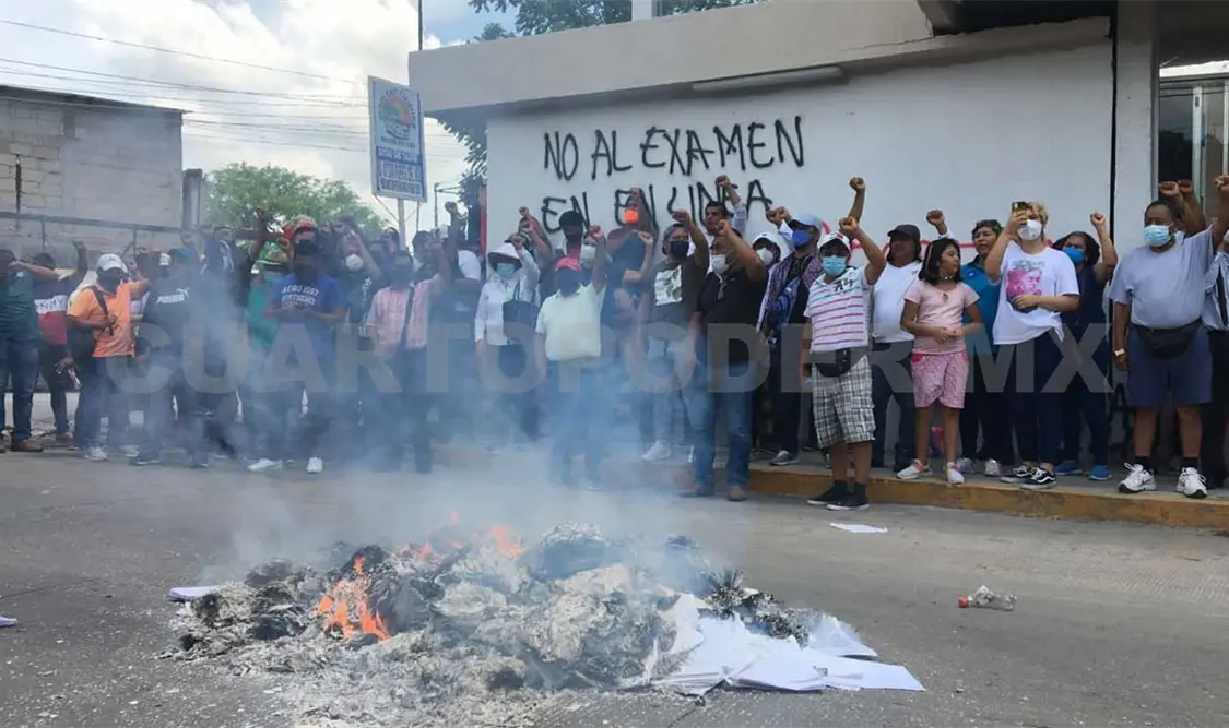 Vandalizan y hacen quemas en protesta