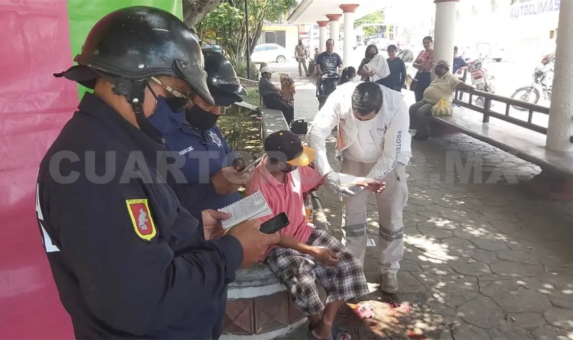 Navajean a sujeto por una botella de alcohol