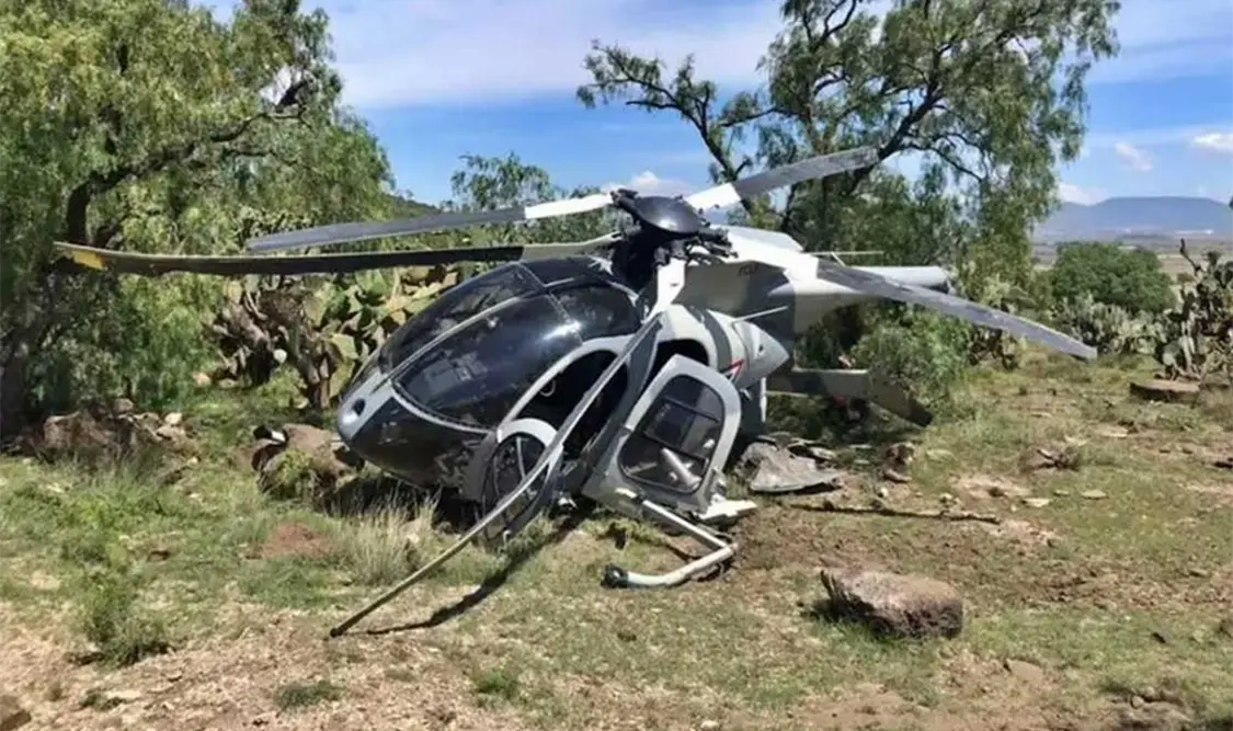 Se desploma helicóptero