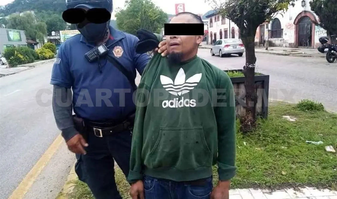 Roba y al ser atrapado le hallan una chimba
