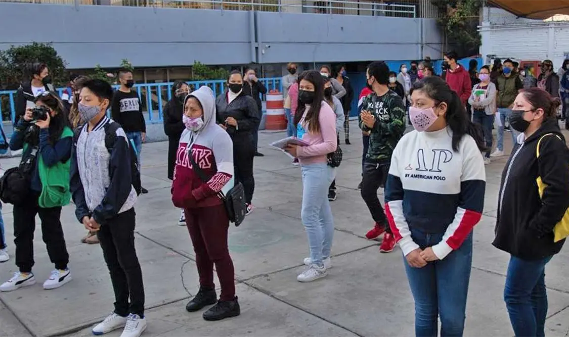 A petición del colegio, la madre de familia se comprometió a realizar la prueba. Cortesía