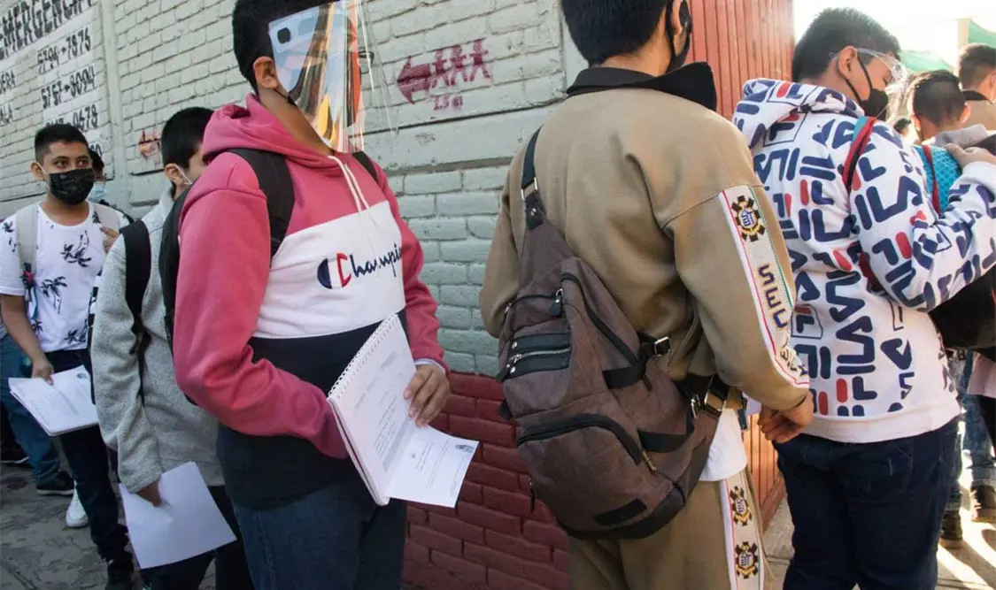 Un millón de alumnos fueron los que regresaron a las aulas en la nueva normalidad. Cortesía