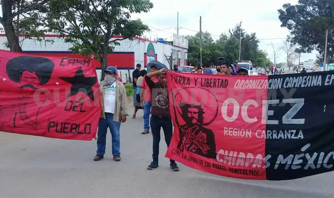 Integrantes de la OCEZ denuncian el nuevo ataque armado. Cortesía