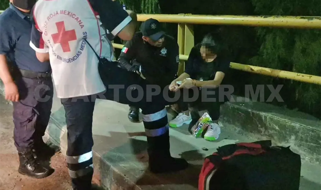 Embarazada intentó tirarse de un puente al río Sabinal