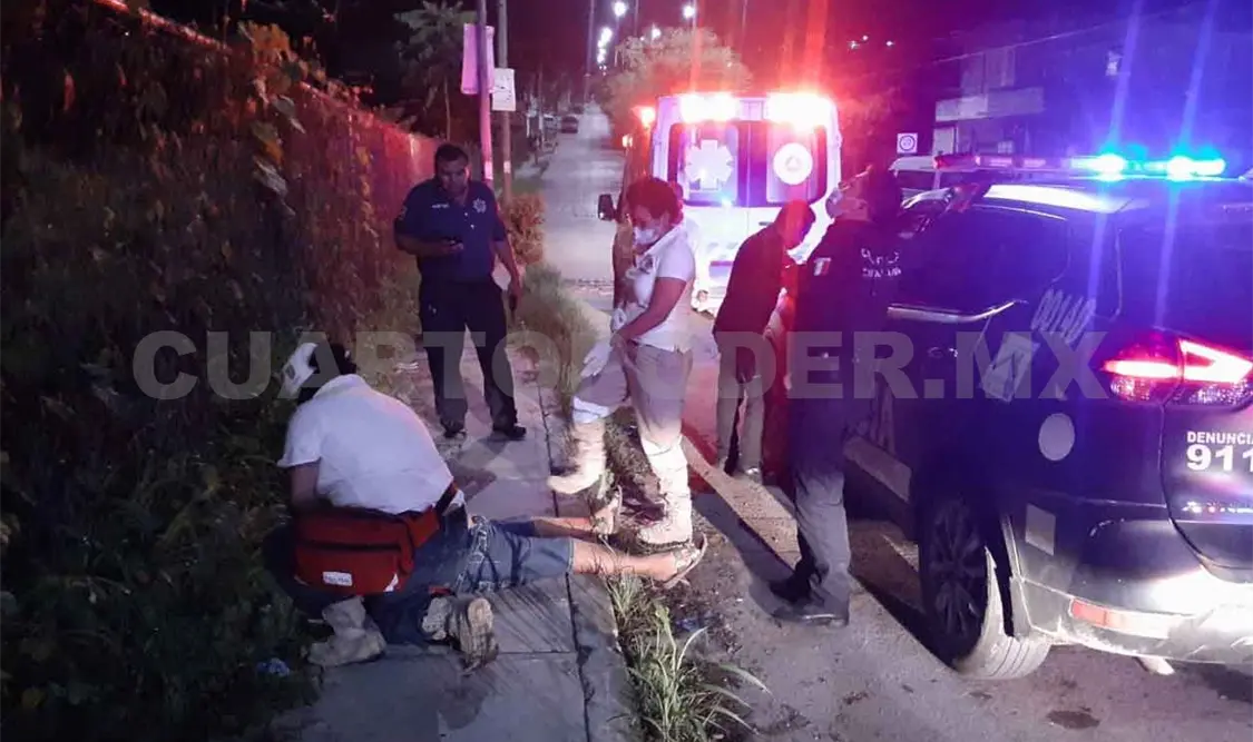 Atropelló a su esposa y la deja tirada a su suerte