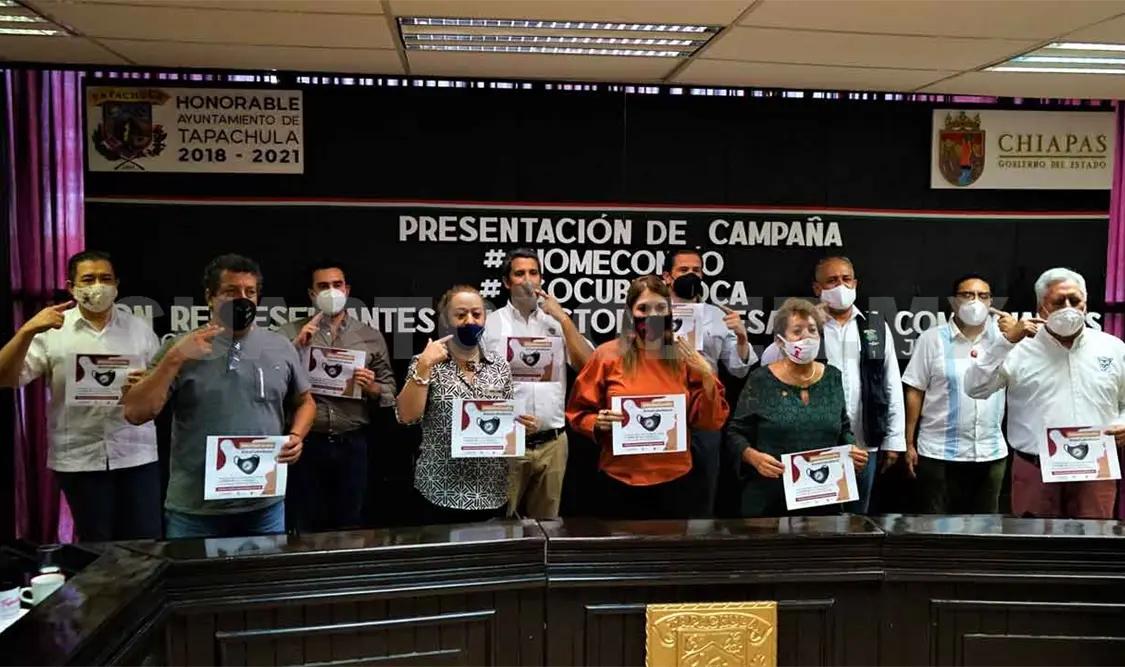 Presentan la campaña “No me confío, uso cubreboca”